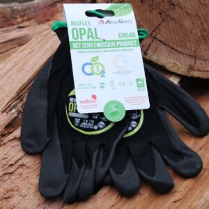 Neoflex gloves small on a wood stack